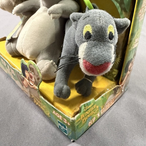 Vintage New in Box Hasbro Disney Clip 'N Go Pals The Jungle Book 2 Mini Plush - Picture 4 of 9